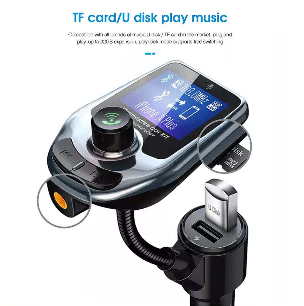 Miniatura 2 de Transmisor De Carro Bluetooth mp3usb A30